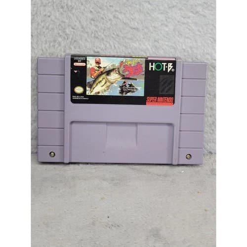 Super Black Bass Super Nintendo SNES Video Game Cartridge Hot B SNS-BQ-USA 1992
