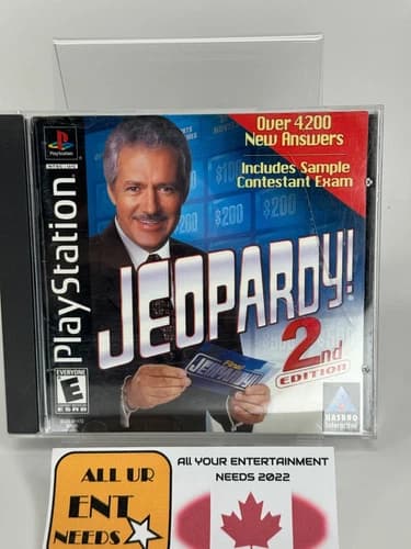 Jeopardy 2nd Edition (Sony PlayStation 1, 2000) PS1, G -CIB -Complete