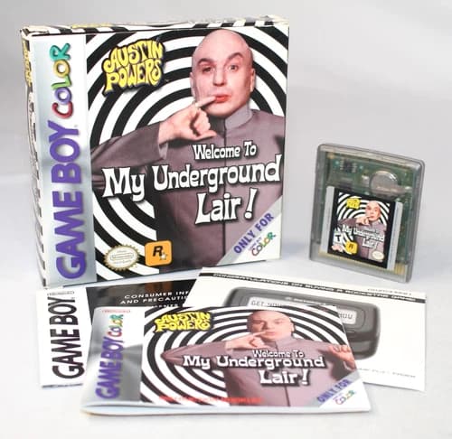 Austin Powers: Welcome to My Underground Lair GBC Complete CIB NICE w/ RARE REG!