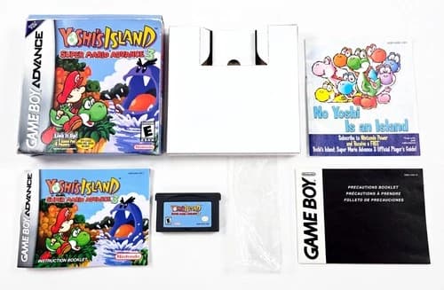 YOSHI'S ISLAND SUPER MARIO ADVANCE 2 COMPLETE CIB 2002 Authentic Game Boy GBA