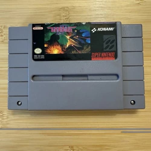 SNES 💥 Gradius III 💥 Shmup Clean Tested Authentic Shooter Cart Only