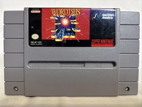 Wordtris (Super Nintendo Entertainment System, 1992) Cartridge only