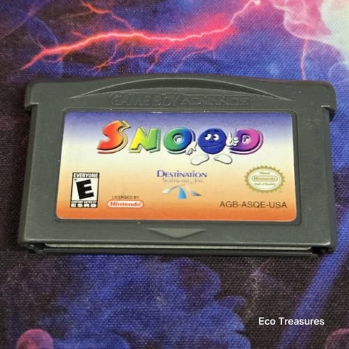 Snood Nintendo Gameboy Advance Game Cartridge GBA Tested Authentic