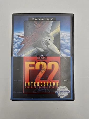 F22 Interceptor F-22 (Sega Genesis) CIB Complete