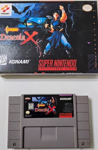 Castlevania Dracula X (SNES, 1995) Authentic - Cart Only - Tested & Working