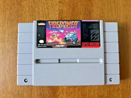 Firepower 2000 SNES Super Nintendo Cartridge Only Tested Working