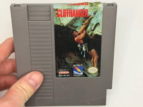 Cliffhanger (Nintendo, NES, 1993) Authentic Tested and Works RARE