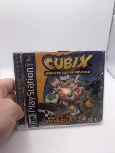 Cubix Robots for Everyone Race 'N Robots PlayStation 1 PS1 Complete in Box