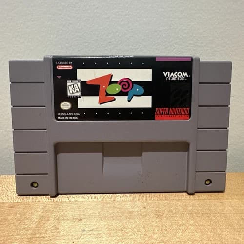 Zoop SNES (Super Nintendo, 1995) Authentic Nintendo Video Game Cartridge Only