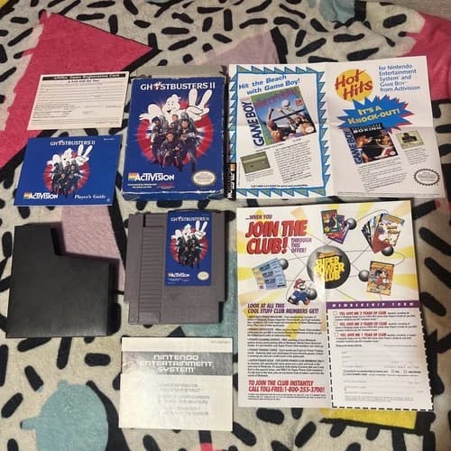 Ghostbusters 2 Nintendo NES Cib Tested Authentic Game Manual Box And Extras