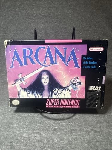 Arcana Super Nintendo Entertainment System SNES CIB 1
