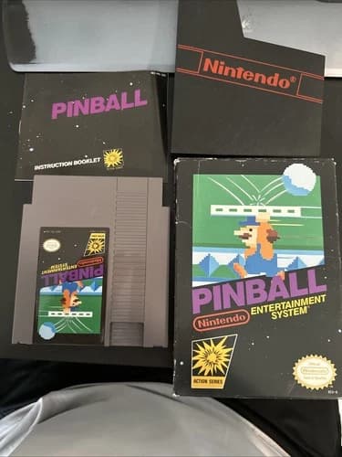 Pinball (Nintendo NES) Complete CIB - Tested - Authentic