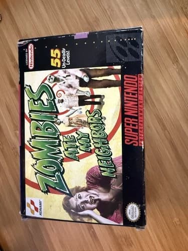 Zombies Ate My Neighbors (Super NES Nintendo SNES) CIB with registration
