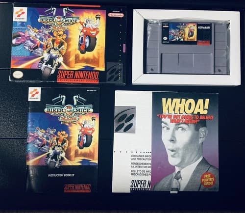 Biker Mice from Mars (Super Nintendo SNES) Complete CIB Box Manual Inserts