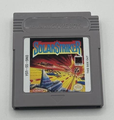 Solar Striker Original Gameboy Cartridge Tested Working