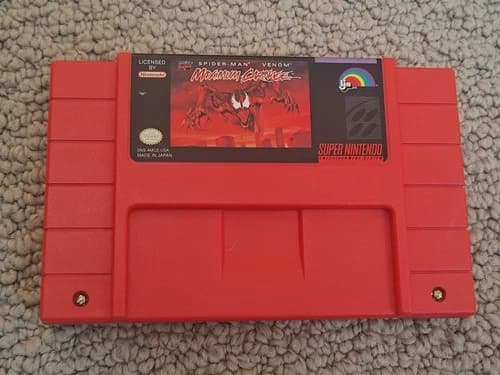 Spider-Man and Venom Maximum Carnage Nintendo SNES NTSC