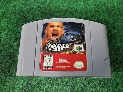 WCW Mayhem N64 Authentic, Tested - Nintendo 64