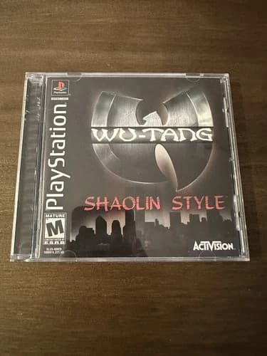 Wu-Tang: Shaolin Style (Sony PlayStation 1, 1999) PS1 Black Label CIB Tested