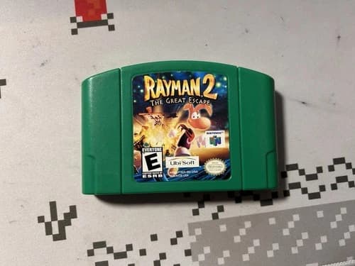 Rayman 2: The Great Escape (Nintendo N64, 1999) Authentic, Cartridge ONLY Tested