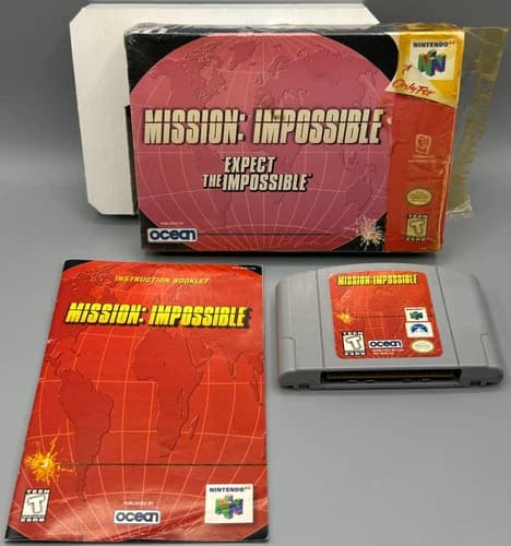 Mission Impossible Nintendo 64 N64 CIB Complete W/ Manual Authentic