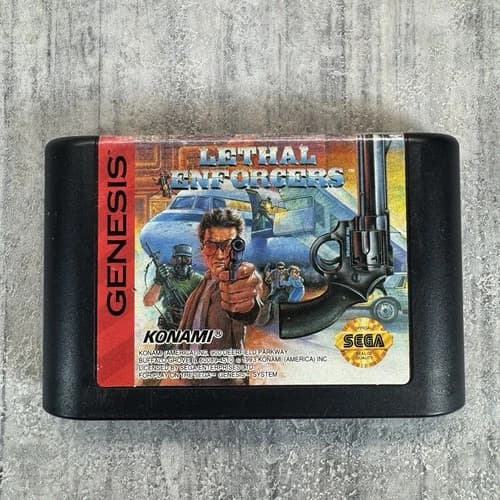Lethal Enforcers (Sega Genesis, 1993) Cart Only Tested
