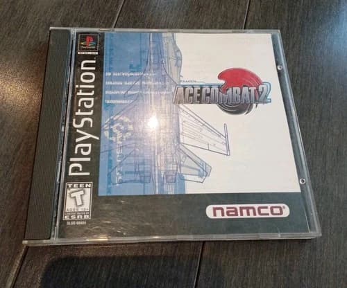 Ace Combat 2 Sony PlayStation 1 PS1 1997 Black Label Complete with Manual