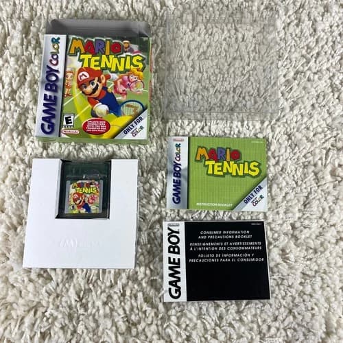 Mario Tennis (Nintendo Game Boy Color, 2001) Authentic New Battery Complete CIB