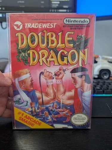 ***NES Used Double Dragon-100% Authentic-CIB Complete in Box-Game Box Manuel