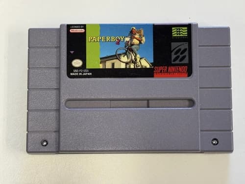 Paperboy 2 II (Super Nintendo SNES Authentic) Cleaned Tested Working Paper Boy