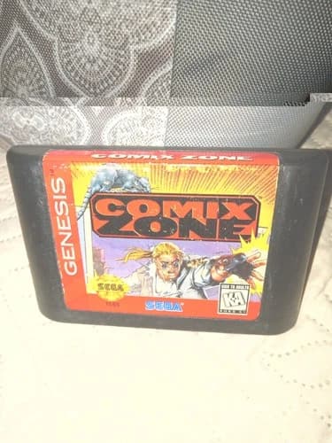 Comix Zone Sega Genesis, 1995 Authentic Game Cartridge ONLY - Tested Working