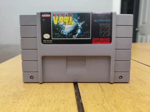 Hyper V-Ball (Super Nintendo, 1992) SNES Cartride Only, Tested And Working