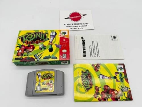 Tonic Trouble Nintendo 64 N64 Complete CIB Video Game Works