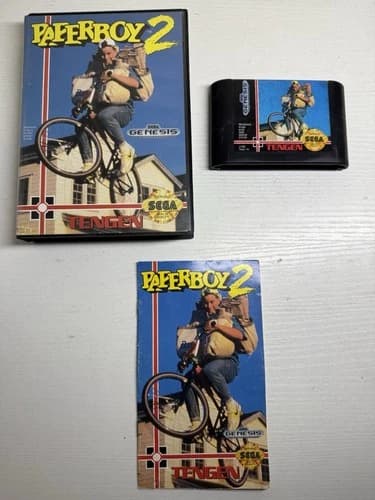 Paperboy 2 (Sega Genesis, 1992) CIB, Tested/Works