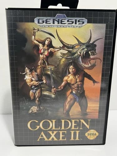 Golden Axe II 2 Sega Genesis Complete In Box 1991 Tested & Working Authentic