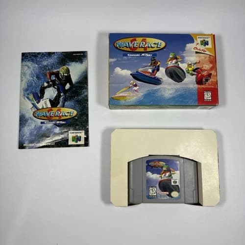 Wave Race 64 (Nintendo 64, N64) CIB Complete w Manual - Authentic VGUC Box