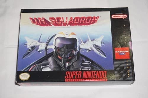 UN Squadron U.N (Super Nintendo SNES) Complete in Box w/ Reg Card CIB