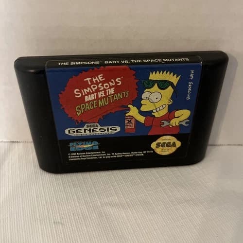 Simpsons: Bart vs. The Space Mutants (Sega Genesis, 1992) Cart Only