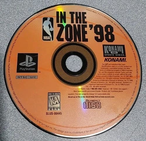 PS1: NBA in the Zone '98 (Sony PlayStation 1) Basketball Game Disc Only