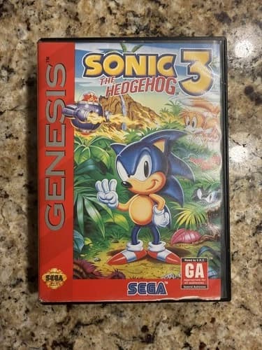 Sonic the Hedgehog 3 (Sega Genesis, 1994) - Complete CIB Game Tested, Working