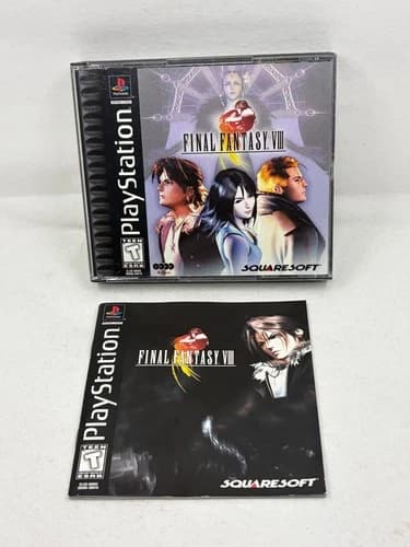 Final Fantasy VIII 8 (PlayStation 1, 1999) PS1 Black Label CIB w/Manual