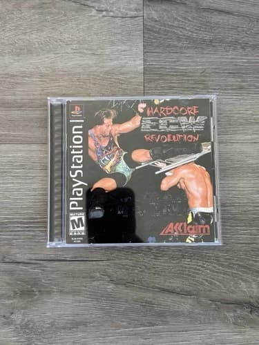 ECW: Hardcore Revolution (Sony PlayStation 1 PS1, 2000) Black Label CIB Complete