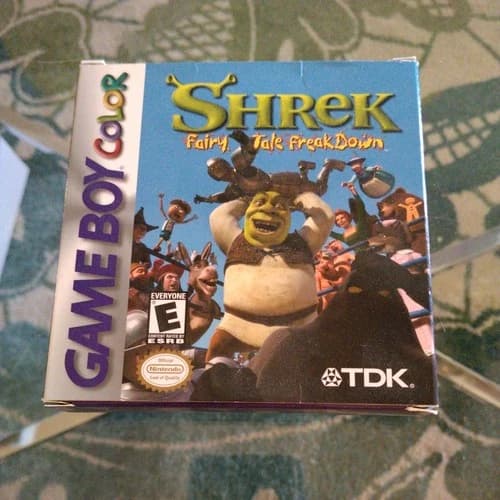 Shrek: Fairy Tale Freakdown Gameboy Color 2001 CIB Tested