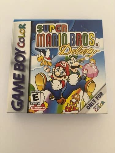 Super Mario Bros Deluxe Nintendo Game Boy Color 1999 Complete! Tested