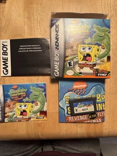 SpongeBob Square Pants Revenge Of The Flying Dutchman GBA Gameboy Advance CIB