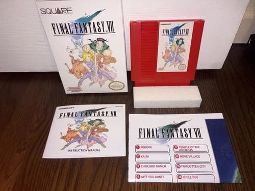 Final Fantasy IV (7) for Nintendo NES Complete Box Map Manual Red Edition Cart