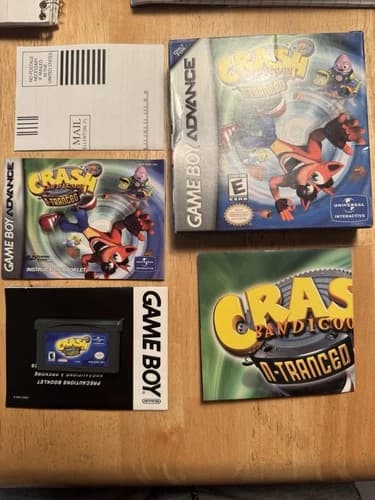 Game Boy Advance GBA Crash Bandicoot 2: N-Tranced - CIB *Tested & Works*