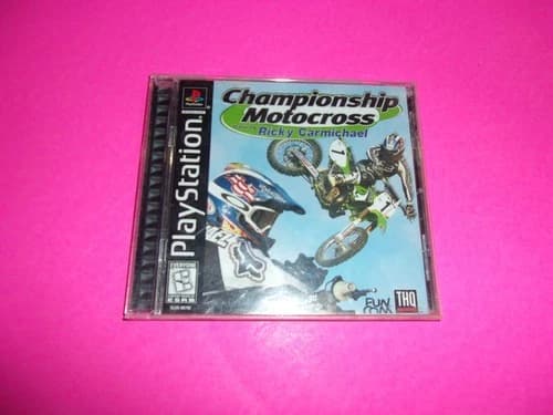 Championship Motocross Featuring Ricky Carmichael PlayStation 1 PS1 CIB Tested