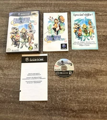 Final Fantasy: Crystal Chronicles (Nintendo GameCube, 2004) COMPLETE! Tested!