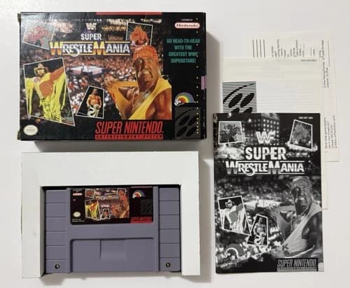 WWF: Super WrestleMania -(Super Nintendo) *Complete* SNES