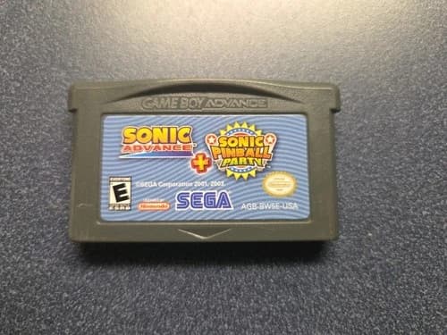 Sonic Advance + Sonic Pinball Party - Game Boy Advance - Tested & Authentic